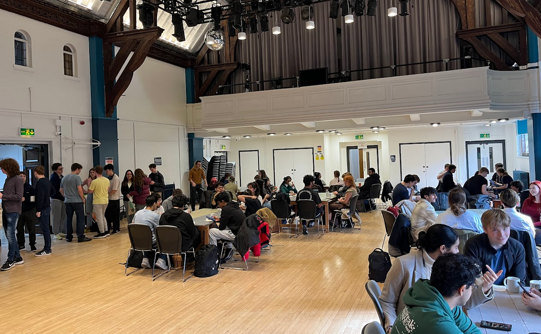 A view of the room for the Cream Tea event.